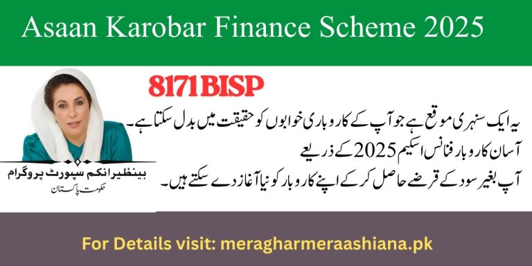 Asaan Karobar Finance Scheme 2025