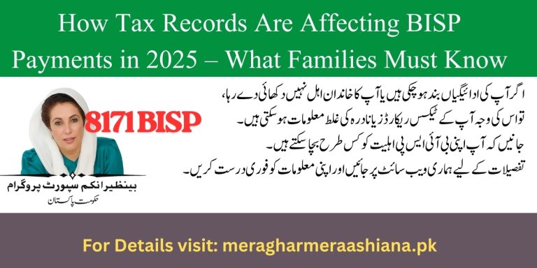 Tax Records Are Affecting BISP Payments in 2025